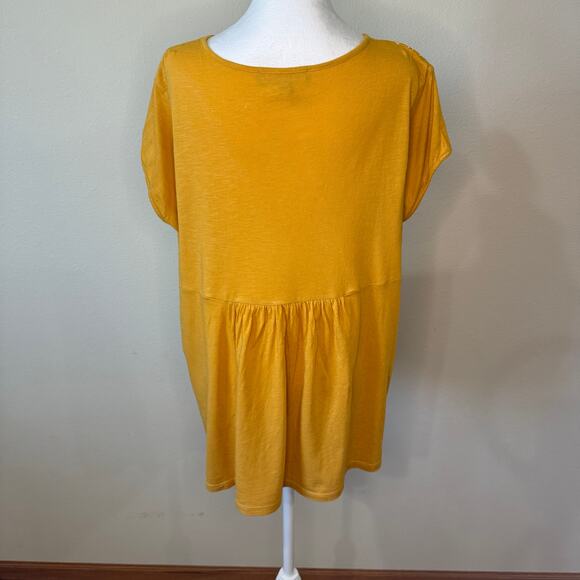 Gloria Vanderbilt Yellow Tunic Shirt - XXL - Excellent - Picture 6 of 10